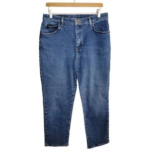 Riders by Lee | Classic Blue Denim Jeans Size 14 Petite Straight Tapered Leg